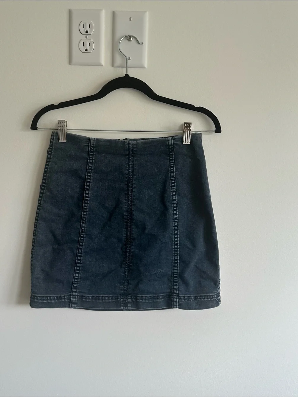 Free People Modern Femme Mini Skirt in Westminster Blue